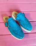 Artesanal Shoe Ocean turquoise handwoven