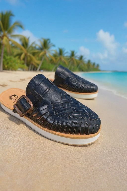 Artesanal Shoe Ocean Dark handwoven